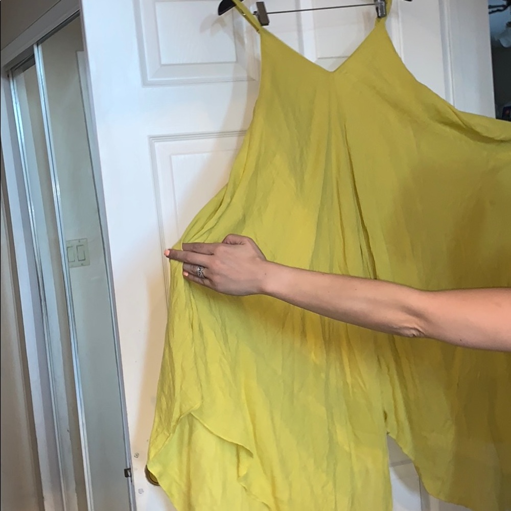 A neon yellow/green summer, beach dress.